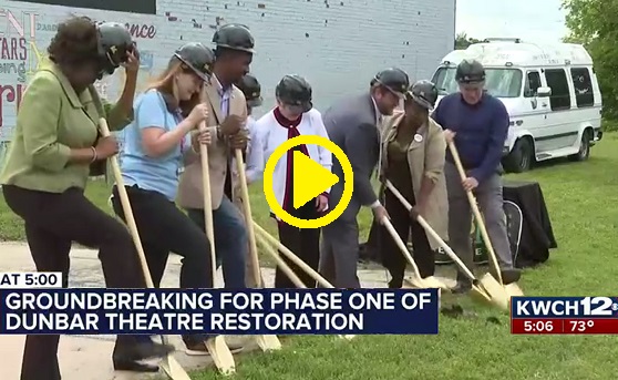 'Walmart donates $50,000 to Dunbar Theatre Restoration Project,' KWCH-TV, June 2, 2021 - CLICK for VIDEO & ARTICLE.